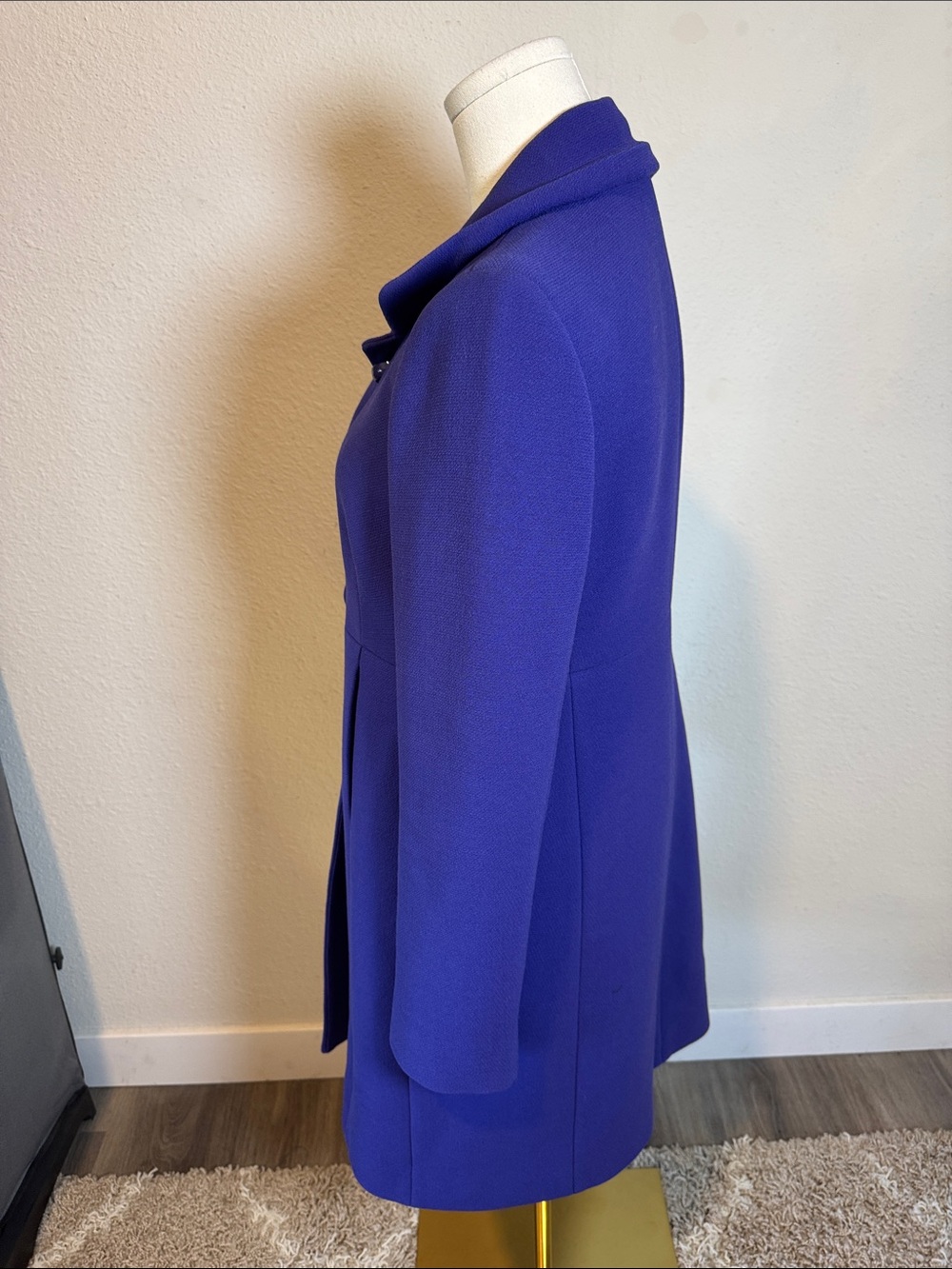 J.Crew Y2K Classic Purple Wool Blend Pea Coat size 4 - Picture 2 of 16
